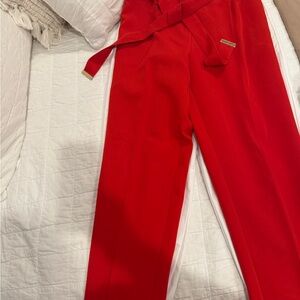 Studio Vibrant Red Women's Trousers